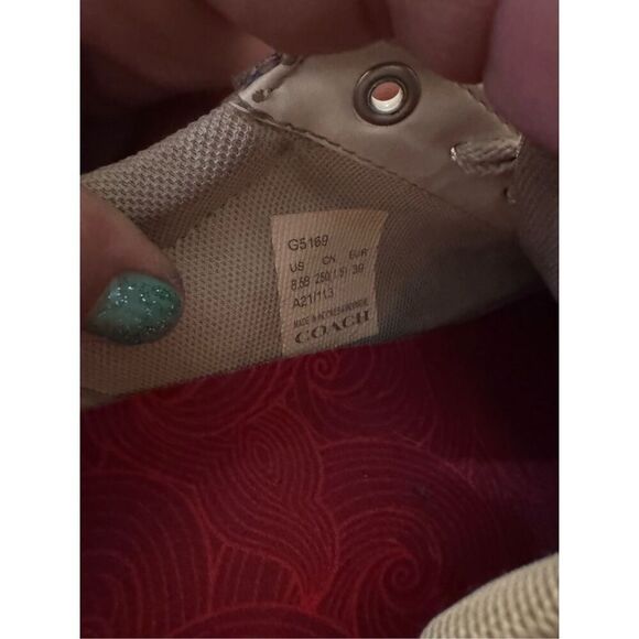 Coach pride signature rainbow Outline High Top Fashion Sneaker size 8b men’s - Picture 5 of 6